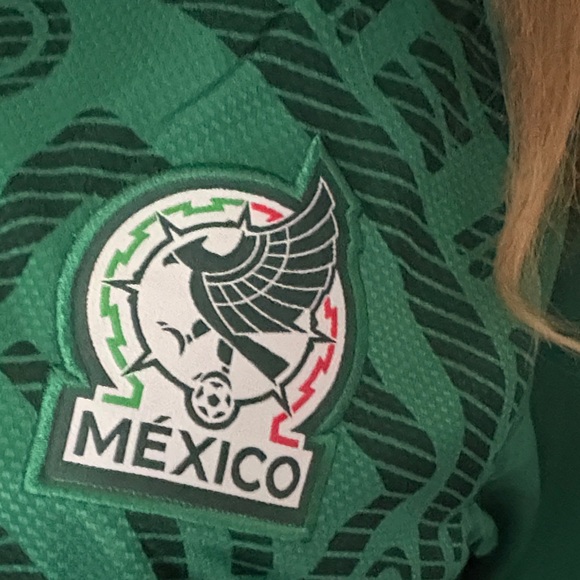 adidas Men's Green Soccer Polo with Red and White Trim - Picture 5 of 16